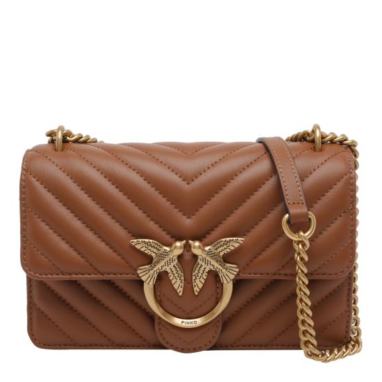 26SS 핑코 숄더백 100074 A0GKL17Q Brown