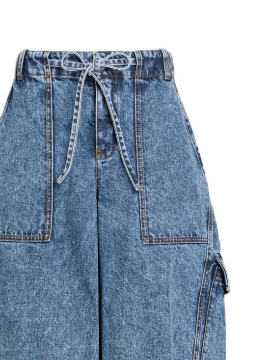 26SS 알라이아 데님 팬츠 AA9P1308T535C 524 Clear Blue - ALAIA