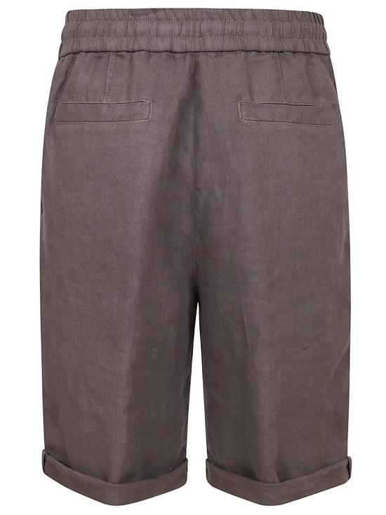 26SS 브루넬로 쿠치넬리 숏팬츠 M243DU0020 C6046 NOCCIOLA - BRUNELLO CUCINELLI