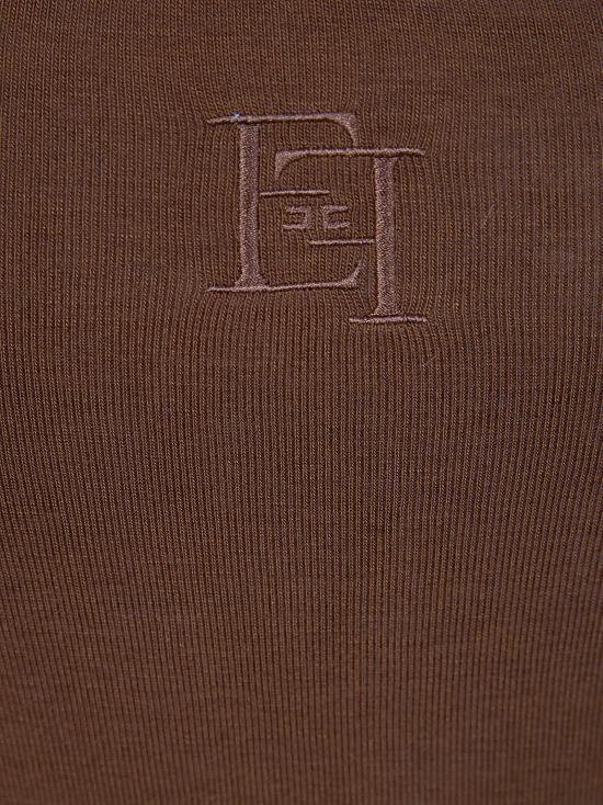 26SS 엘리자베타프랜치 민소매 티셔츠 CN77B61E2 600 CUOIO - ELISABETTA FRANCHI