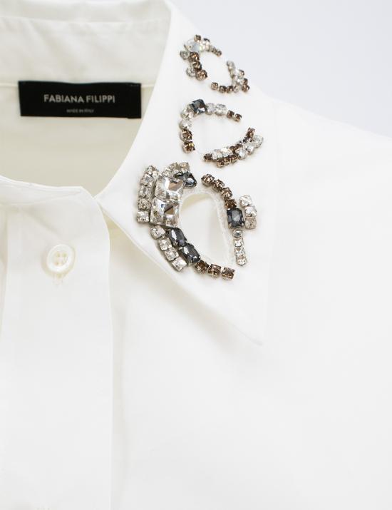 25FW 파비아나 필리피 셔츠 CAD215F416L540 21 BIANCOOTTICO - FABIANA FILIPPI