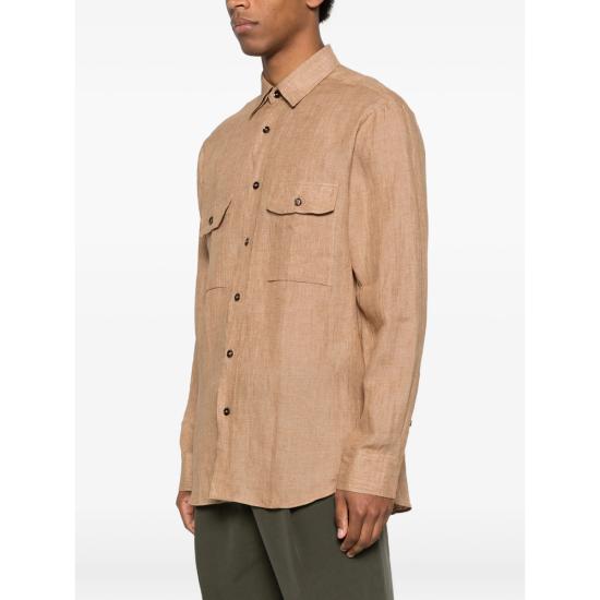 26SS 브리오니 긴팔 셔츠 SCFA0L P9111 9696 BROWN - BRIONI