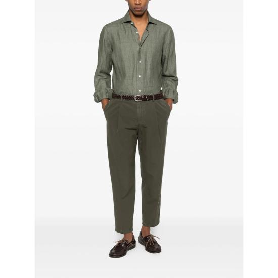 26SS 이사이아 긴팔 셔츠 KM304 MC10TC 28 GREEN - ISAIA