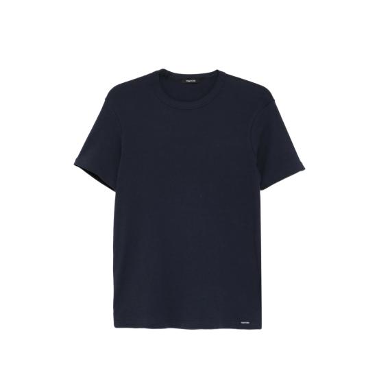 26SS 톰포드 코튼 크루넥 라운지 웨어 티셔츠 T4M081040 408 BLUE