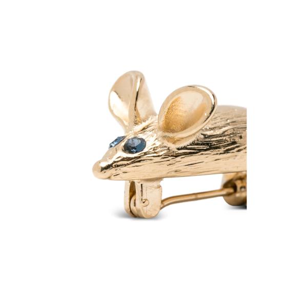 26SS 비베타 브로치 VM1JW0146 MT014 G304 GOLD BLUE - VIVETTA