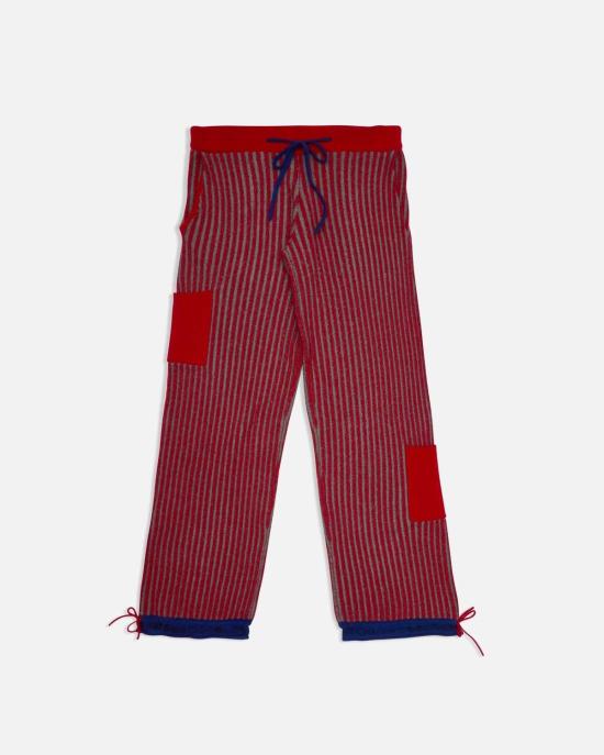  Adrian Cashmere 트레이닝/조거 팬츠 아드리안 캐시미어 골지 트레이닝  체리 - OTHER BRANDS