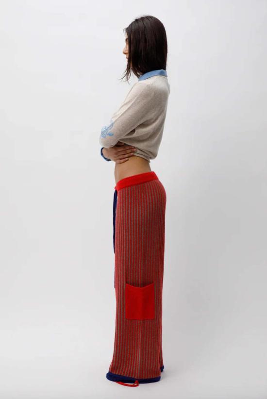  Adrian Cashmere 트레이닝/조거 팬츠 아드리안 캐시미어 골지 트레이닝  체리 - OTHER BRANDS