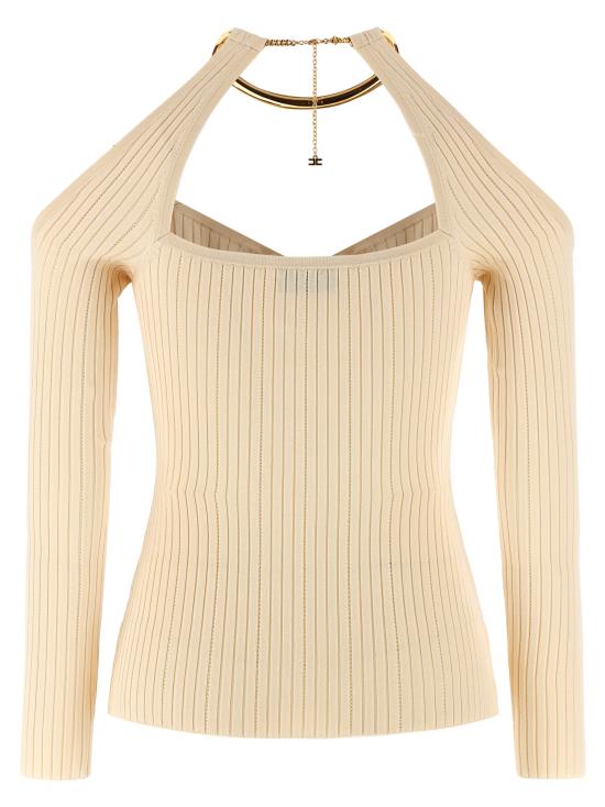 26SS 엘리자베타프랜치 스웨터 MK89S61E2193 Beige - ELISABETTA FRANCHI