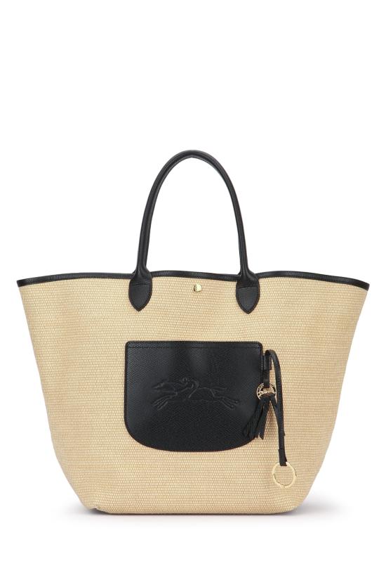 26SS 롱샴 르 플리아쥬 컬렉션 L 바스킷백 10308HGK 001 Black