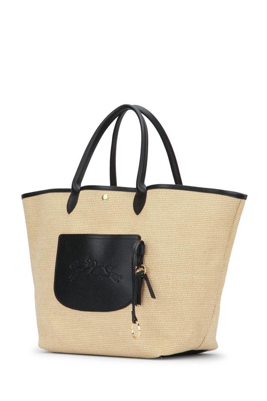 26SS 롱샴 르 플리아쥬 컬렉션 L 바스킷백 10308HGK 001 Black - LONGCHAMP