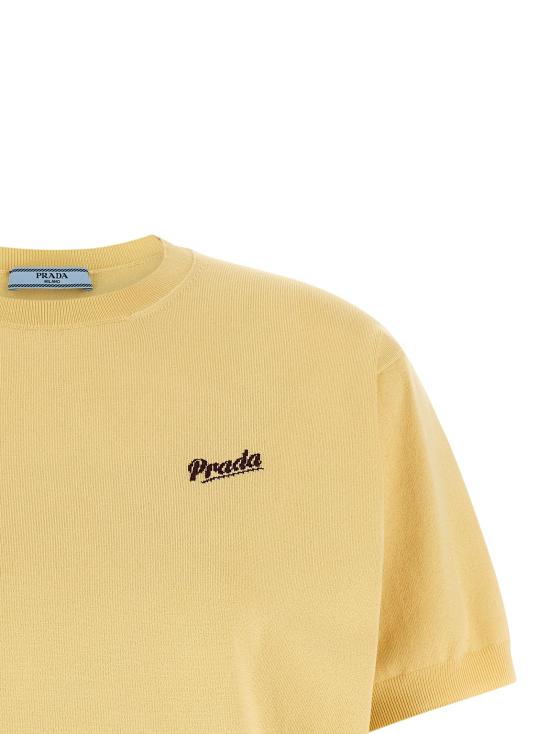 26SS 프라다 스웨터 P24B3DSOOO19DAF05BN Yellow - PRADA