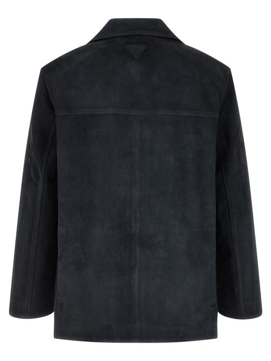 26SS 프라다 가죽 자켓 UPS705SOOO18OMF0216 Blue - PRADA