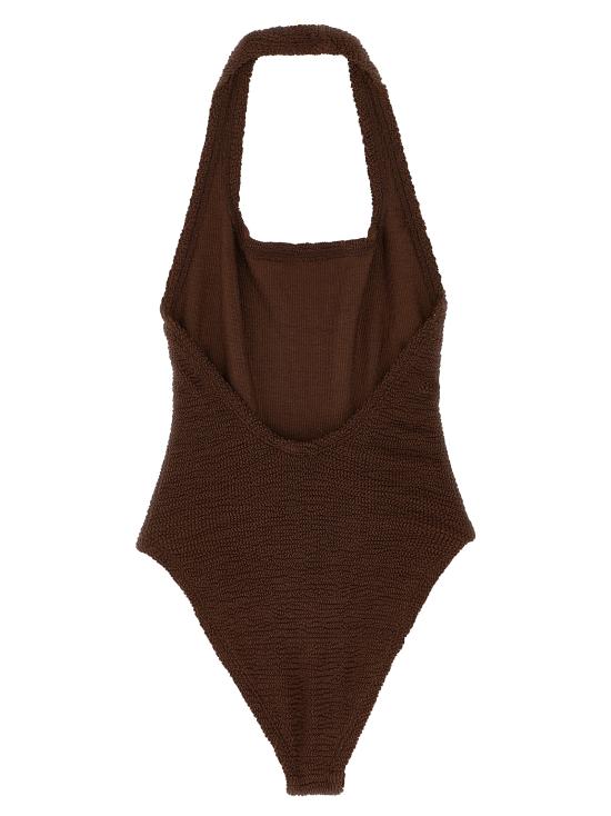 26SS 훈자 지 원피스 수영복 SANDYSWIMMETALLICCHOCOLATE Brown - HUNZA G