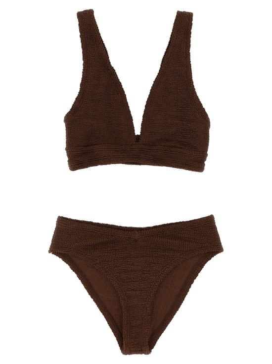 26SS 훈자 지 비키니 수영복 ANGELBIKINIMETALLICCHOCOLATE Brown