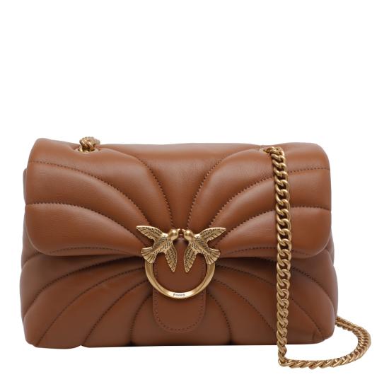 26SS 핑코 숄더백 100038 A1EXL17Q Brown