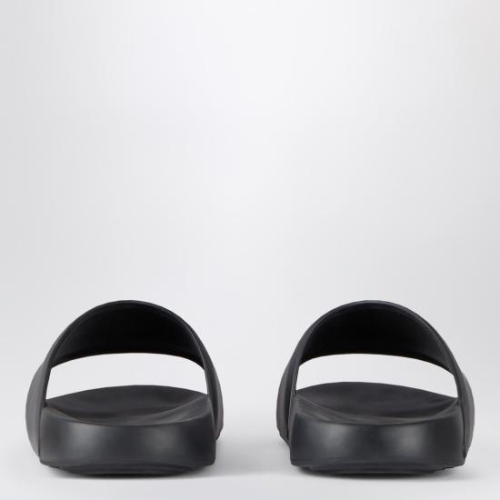 26SS 지방시 러버 라벨 슬라이드 뮬 BH302MH1XL Black - GIVENCHY