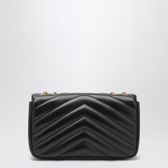 26SS 생로랑 루루 마틀라세 램스킨 미디움 숄더백 801439AAEAX Black - SAINT LAURENT