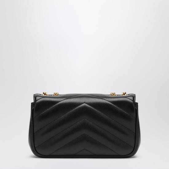 26SS 생로랑 루루 마틀라세 램스킨 스몰 숄더백 801437AAEAX Black - SAINT LAURENT