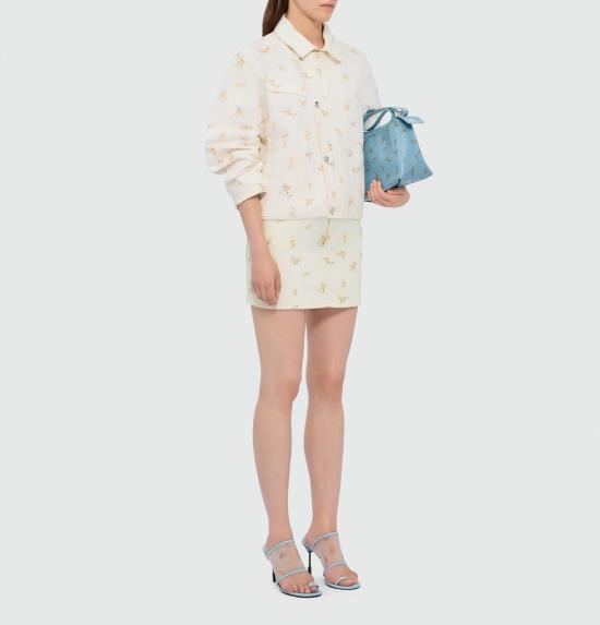 26SS 엠에스지엠 미디 스커트 4041MDD234L 26727704 White - MSGM