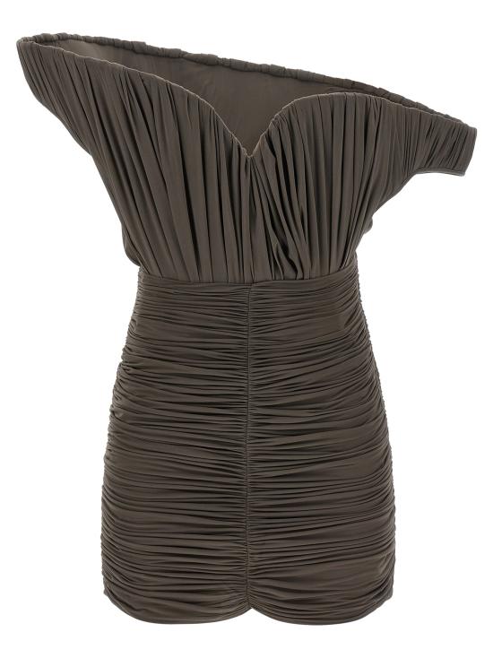 26SS 마그다뷰트림 숏 원피스 288426BROWN