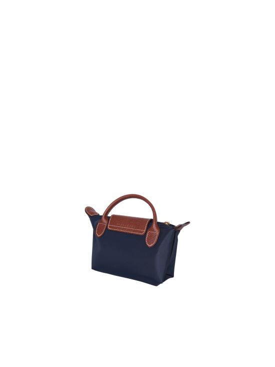 27FW 롱샴 르 플리아쥬 오리지널 핸들 파우치 34175089 P68 Blue - LONGCHAMP