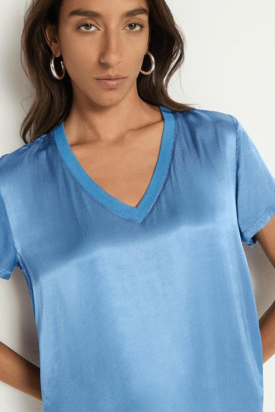  네이션 리미티드 반팔 티셔츠 6월 V넥 티셔츠 - NATION LTD