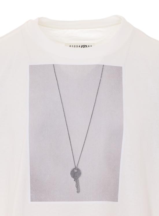 26SS MM6 메종마르지엘라 반팔 티셔츠 SH0GC0068 M20050101 White - MM6 MAISON MARGIELA