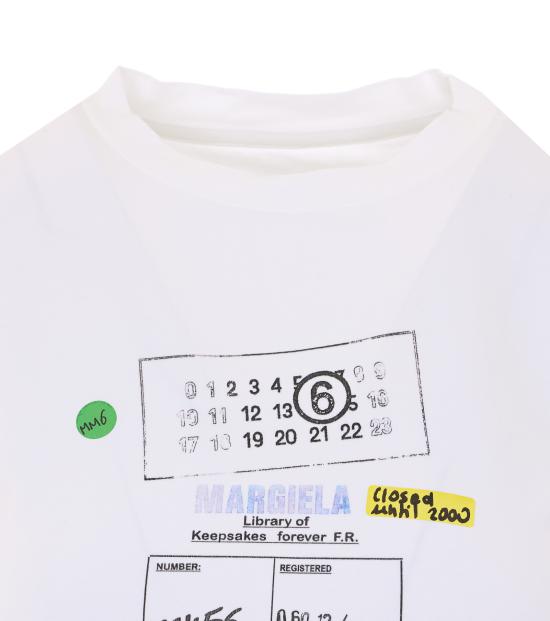 26SS MM6 메종마르지엘라 반팔 티셔츠 S52GC0360 M20185100 White - MM6 MAISON MARGIELA