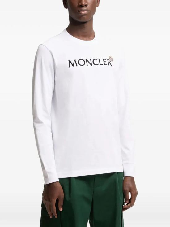 26SS 몽클레어 긴팔 티셔츠 L10918D00009 89AYY 001 WHITE - MONCLER