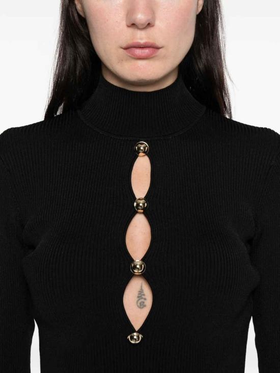 26SS 셀프 포트레이트 긴팔 티셔츠 RS26138TB Black - SELF PORTRAIT