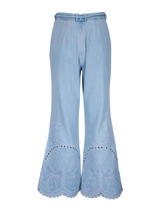  짐머만 팔라초 팬츠 7219PRS263ICESTM Blue - ZIMMERMANN