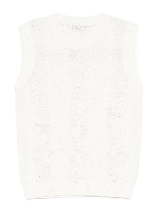 26SS 페세리코 민소매 티셔츠 A98209F079106A02A White