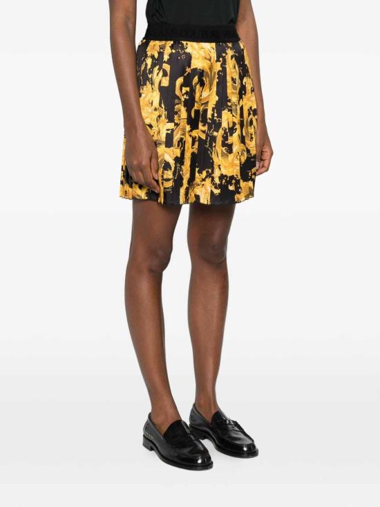 26SS 베르사체 미디 스커트 80HAE820NS834G89 Black - VERSACE