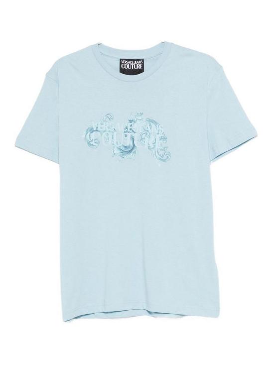 26SS 베르사체 반팔 티셔츠 80GAHE02CJ00E291 Light Blue