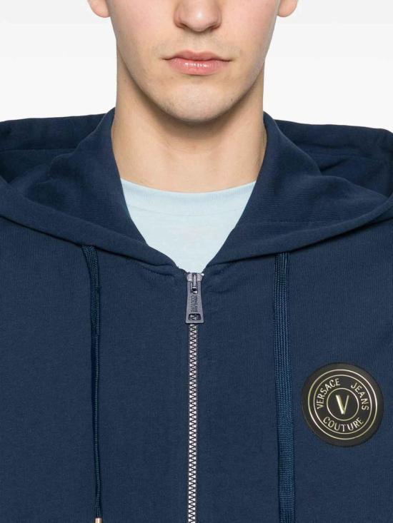 26SS 베르사체 후드 티셔츠 80GAIT03CF01TG83 Blue - VERSACE