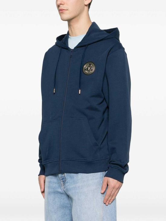 26SS 베르사체 후드 티셔츠 80GAIT03CF01TG83 Blue - VERSACE