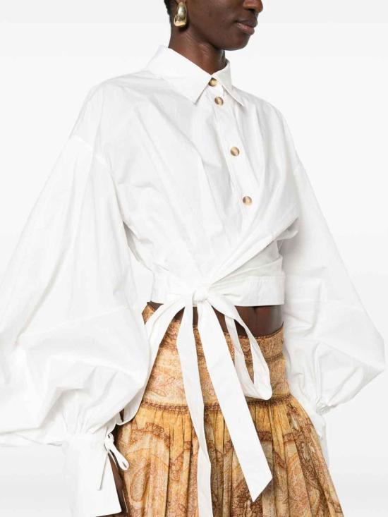 27SS 짐머만 블라우스 7124TC261IVO White - ZIMMERMANN