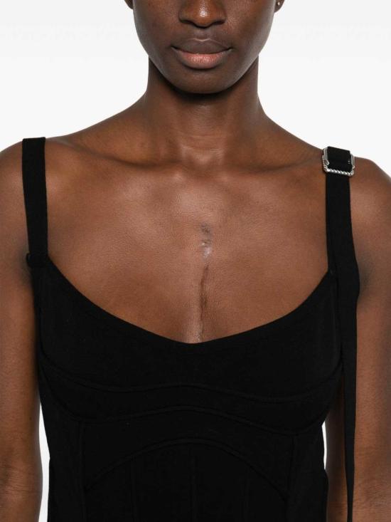 26SS 디 아티코 미디 스커트 260WCW00270KVP001AA100 Black - THE ATTICO