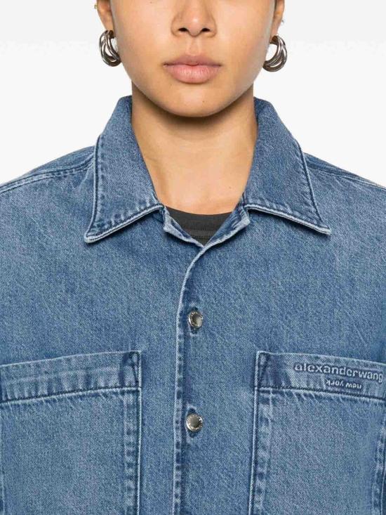 26SS 알렉산더 왕 셔츠 4DC1261938400C Blue - ALEXANDER WANG
