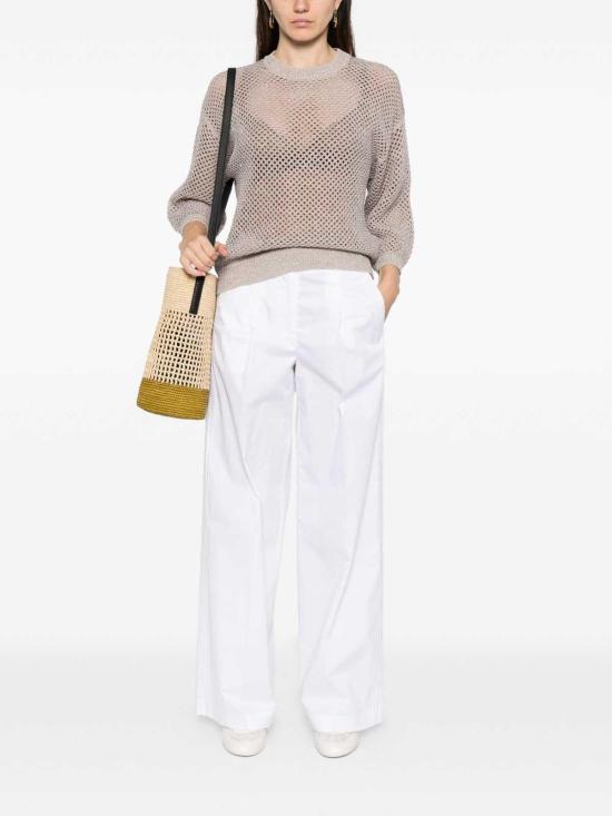 26SS 페세리코 반팔 티셔츠 A99083F079106B49B Brown - PESERICO