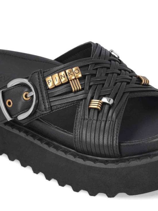 26SS 핑코 플랫 슈즈 SD0537P00309Z99 Black - PINKO