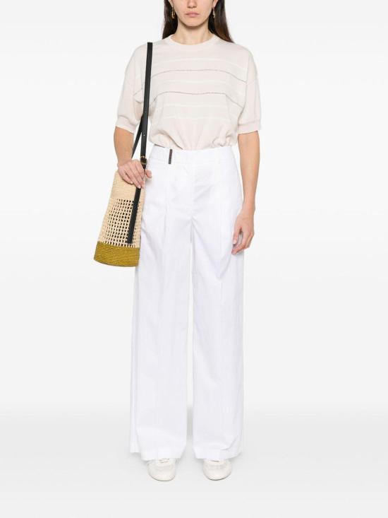 27SS 페세리코 반팔 티셔츠 A99088F149234S90S Nude Neutrals - PESERICO