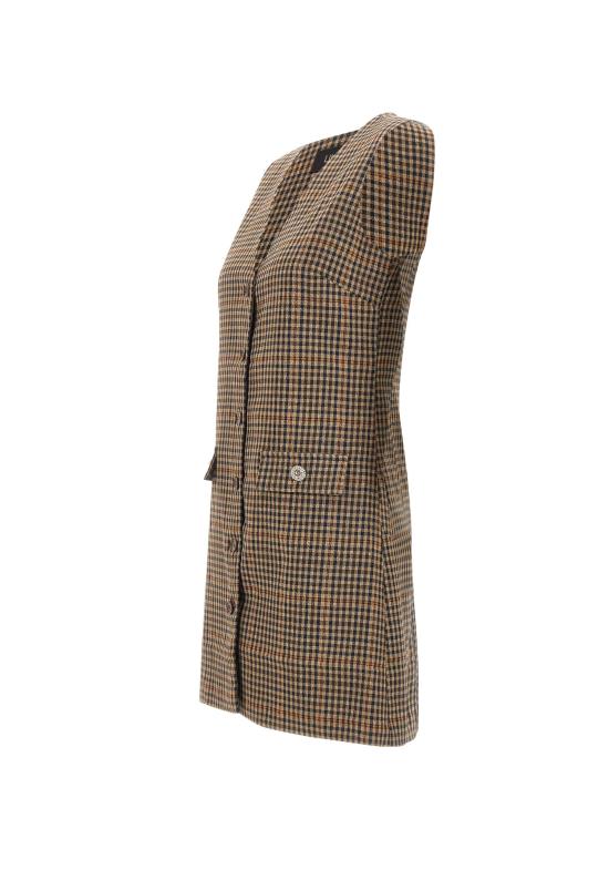 25FW 리우조 미디 원피스 MF5160T4335 P9002 Brown - LIU JO