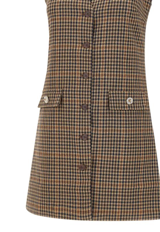 25FW 리우조 미디 원피스 MF5160T4335 P9002 Brown - LIU JO