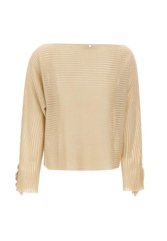 25FW 리우조 스웨터 CF5103MS015 A4356 Golden - LIU JO