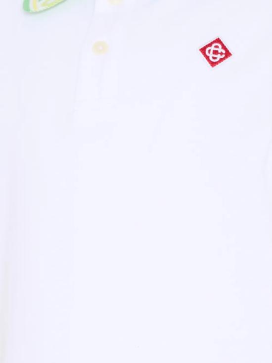 26SS [키즈] 카사블랑카 폴로 셔츠 KSP26JTP370 01 White - CASABLANCA