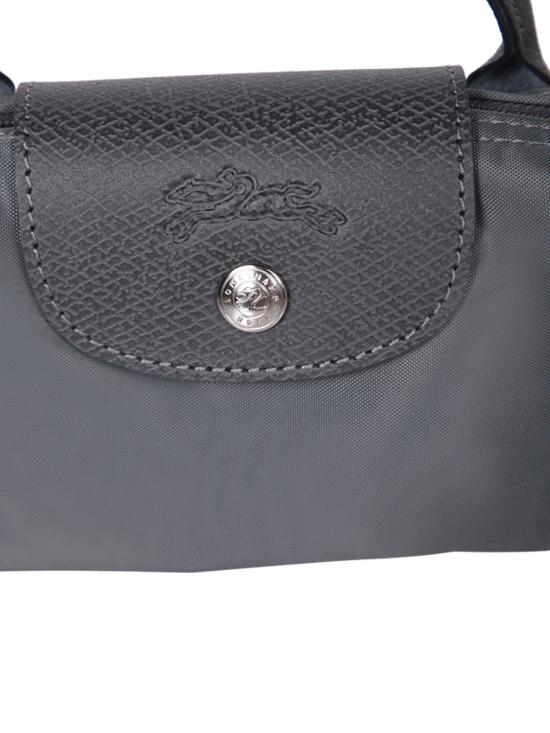 26SS 롱샴 르 플리아쥬 핸들 파우치 34175919 P66 Grey - LONGCHAMP