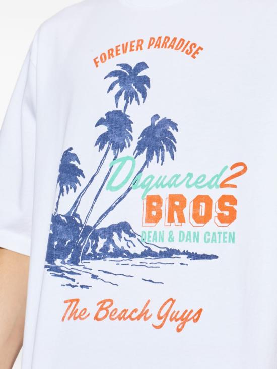 26SS 디스퀘어드2 반팔 티셔츠 S74GD1547 D20106100 White - DSQUARED2