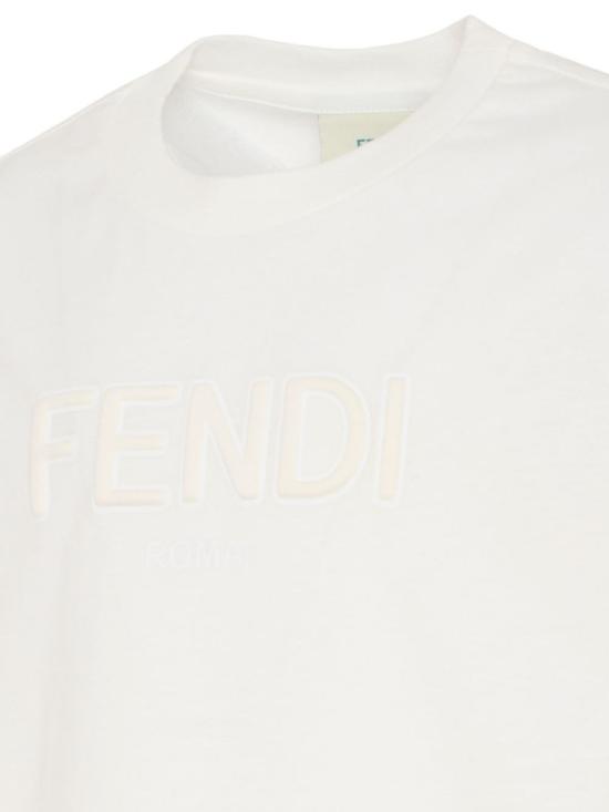 26SS [키즈] 펜디 티셔츠 JUI202 7AJF0TU9 White - FENDI