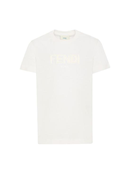 26SS [키즈] 펜디 티셔츠 JUI202 7AJF0TU9 White